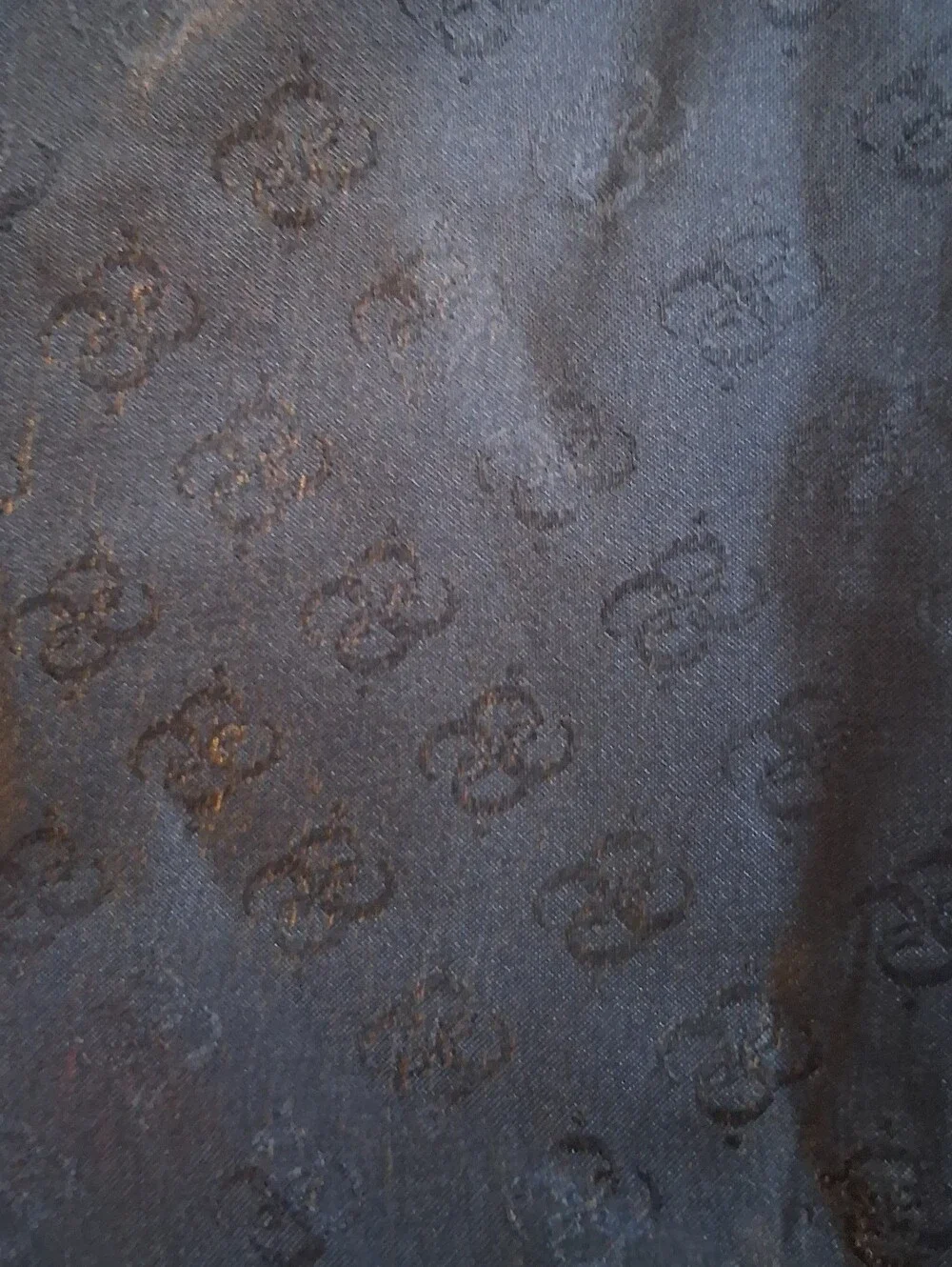 EUC RARE Vintage 70s Givenchy Navy Silk & Wool 4 Circle G Elegant Scarf Wrap